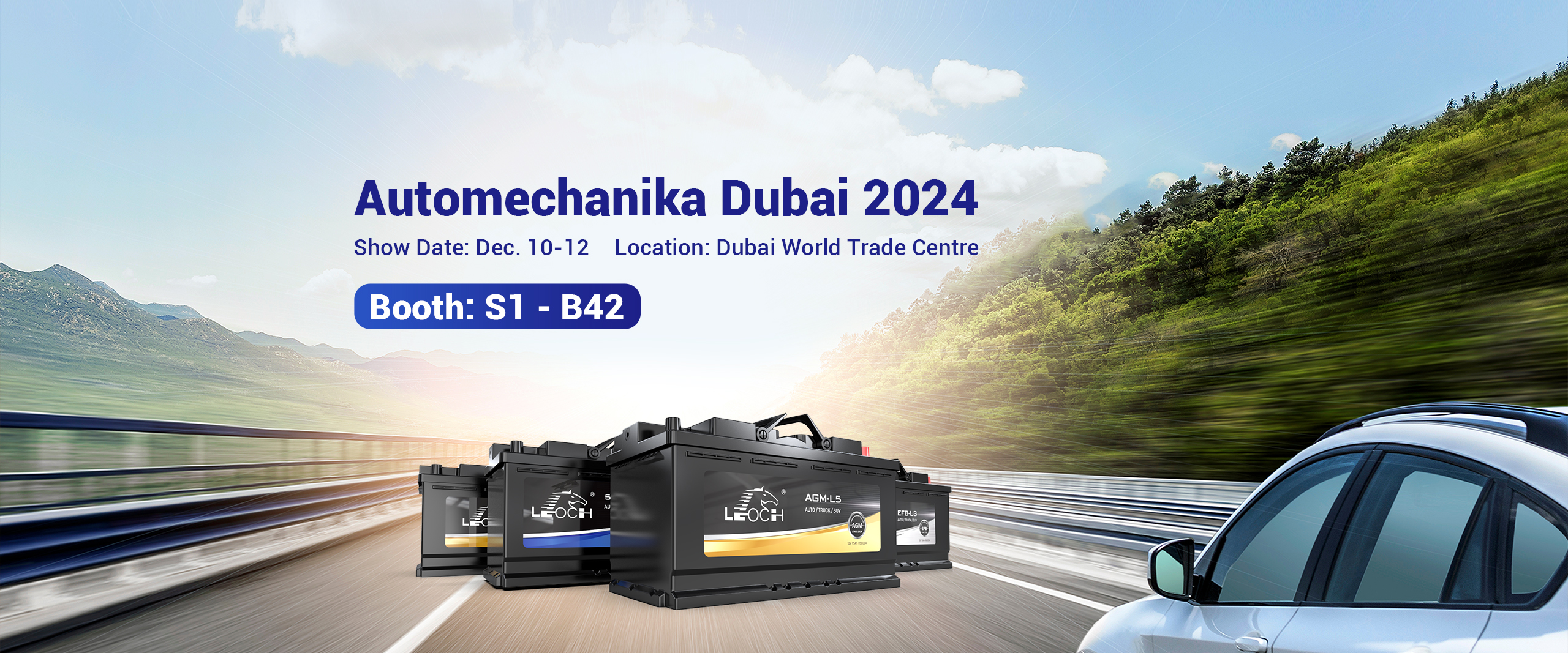 Leoch Battery_Automechanika Dubai 2024_Automotive_Motive_Lithium